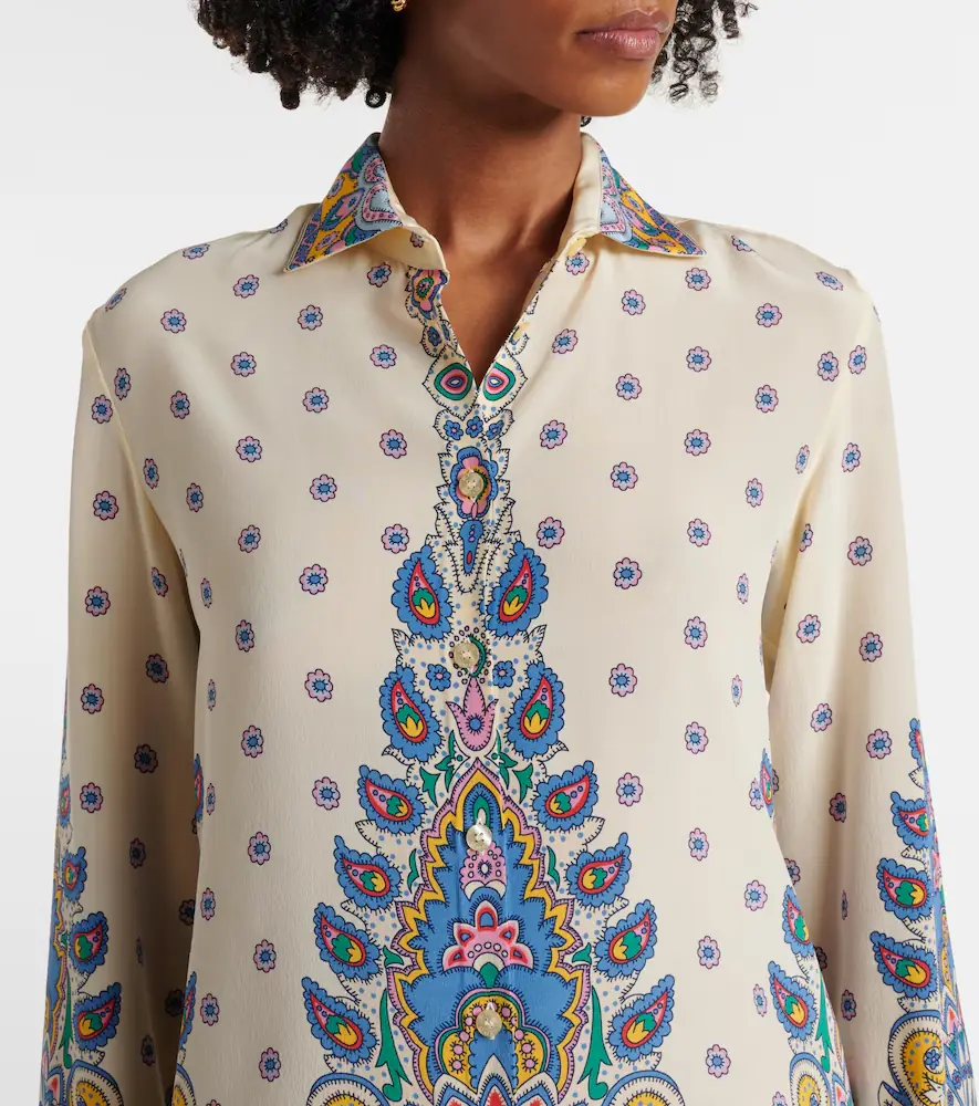 Etro Printed silk shirt | Thumbnail 2