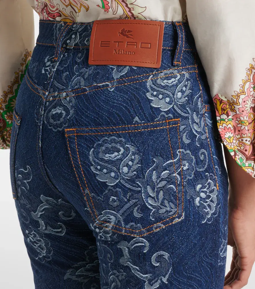 Etro Floral jacquard slim jeans | Thumbnail 3