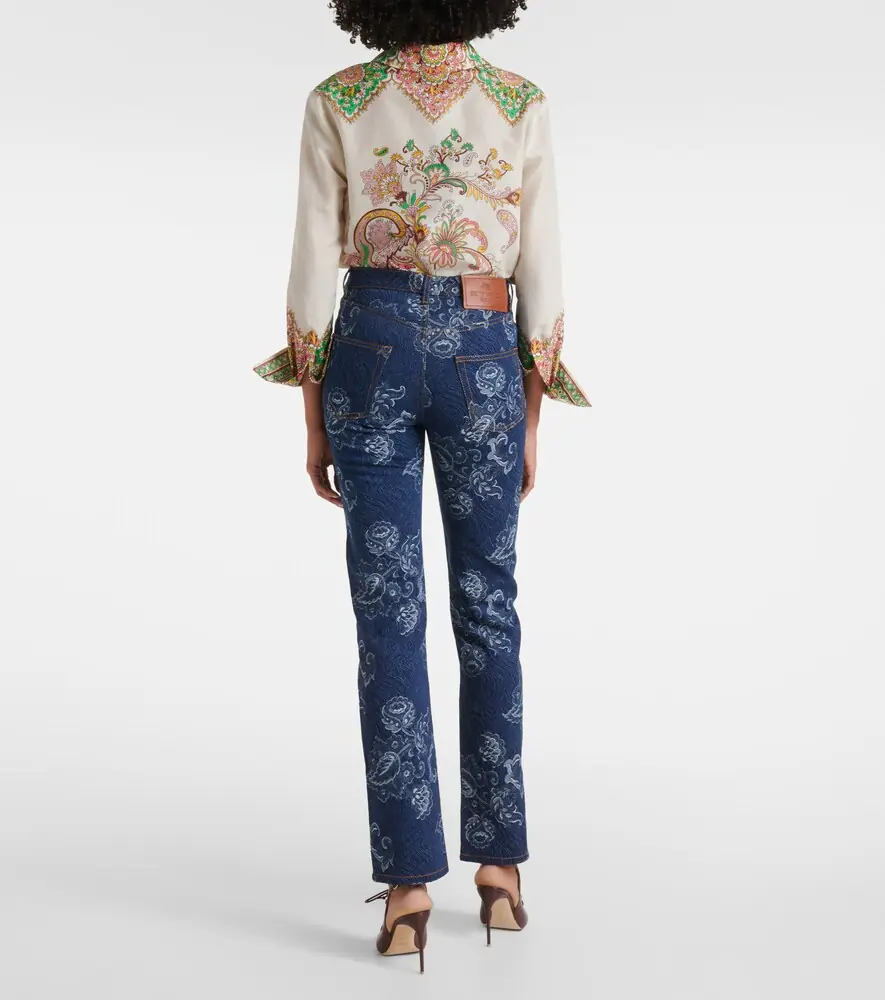 Etro Floral jacquard slim jeans | Thumbnail 4