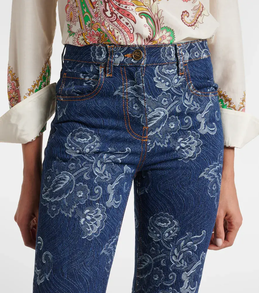 Etro Floral jacquard slim jeans | Thumbnail 5