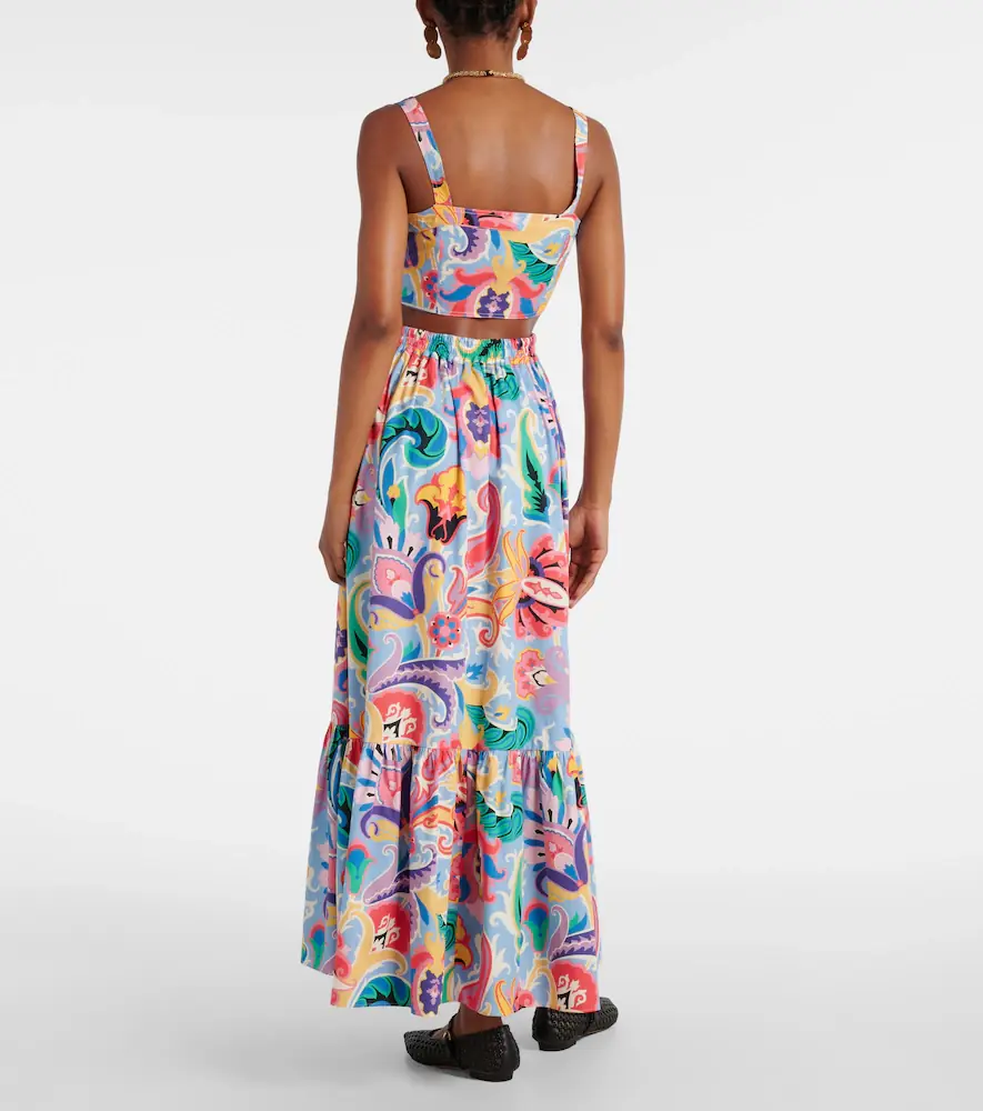 Etro Printed cotton crop top | Thumbnail 3