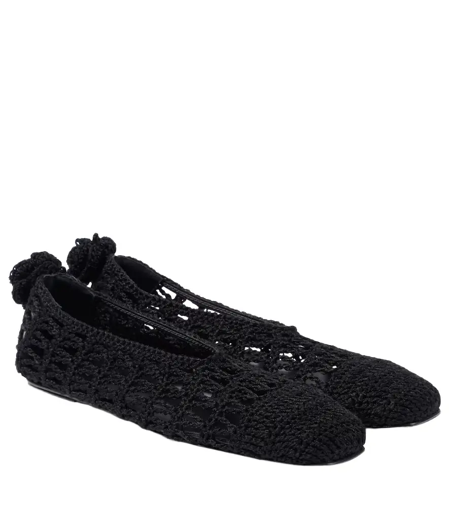 Magda Butrym Crochet ballet flats