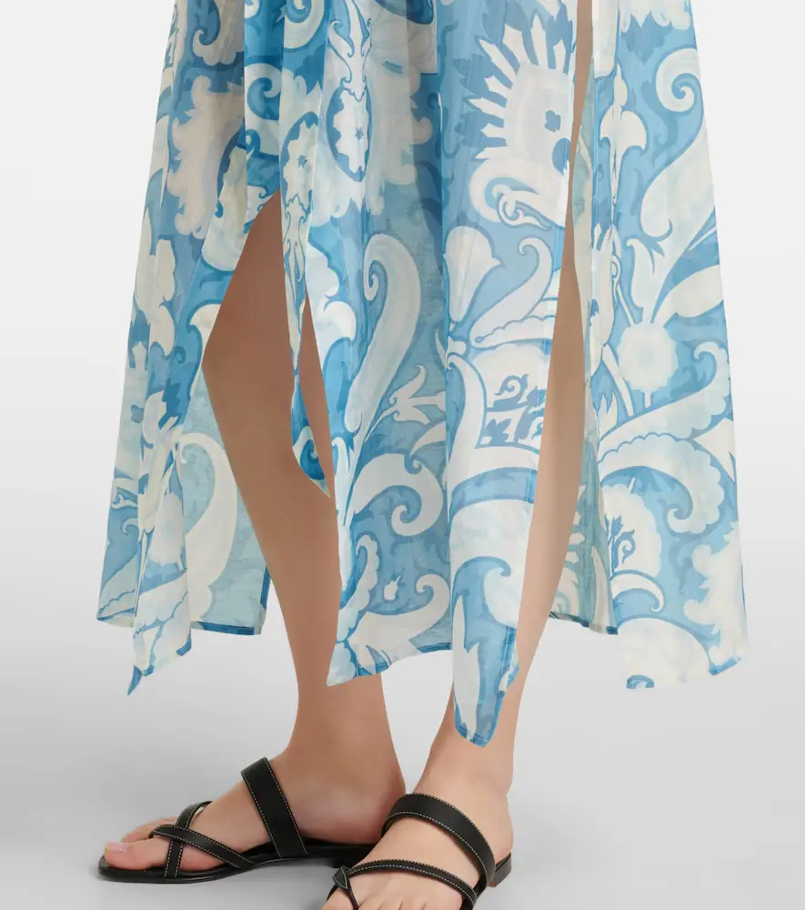 Etro Paisley cotton and silk shirt dress | Thumbnail 4