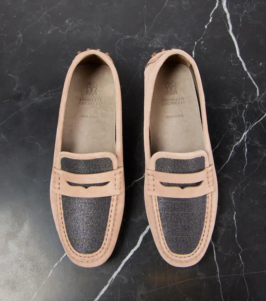 Brunello Cucinelli Monili suede driving shoes | Thumbnail 3