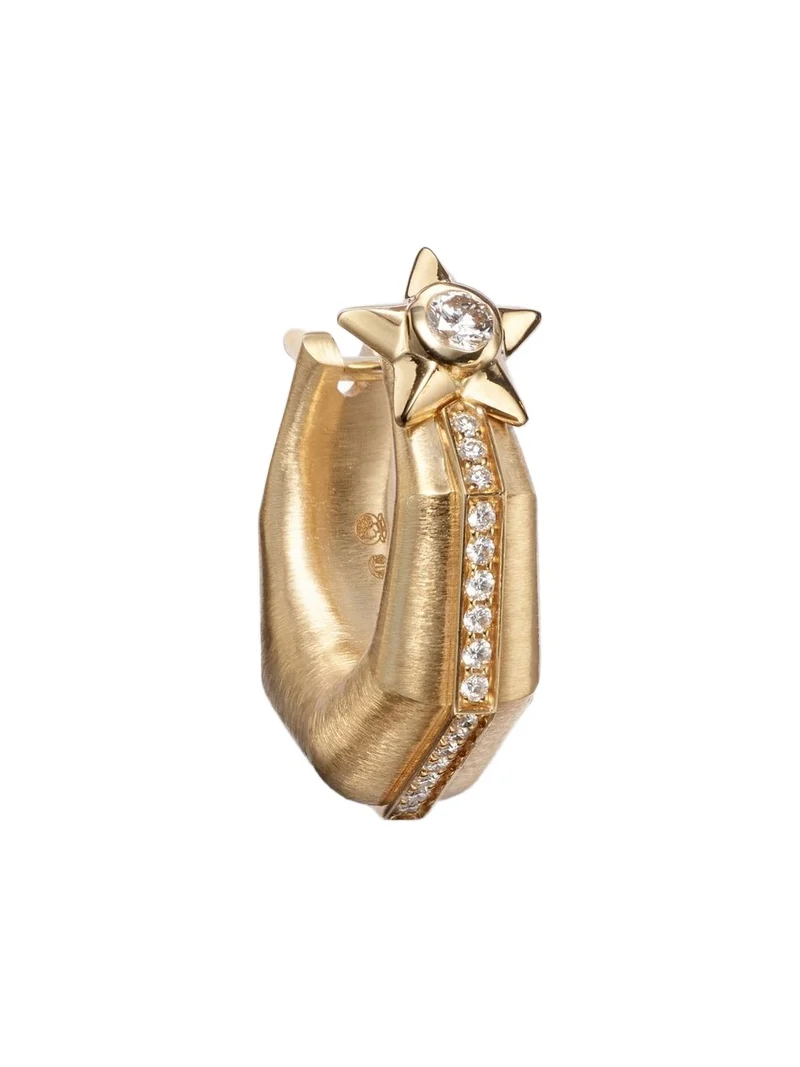 Baba Small 18kt gold single earring with diamonds Baba Small 18kt gold single earring with diamonds