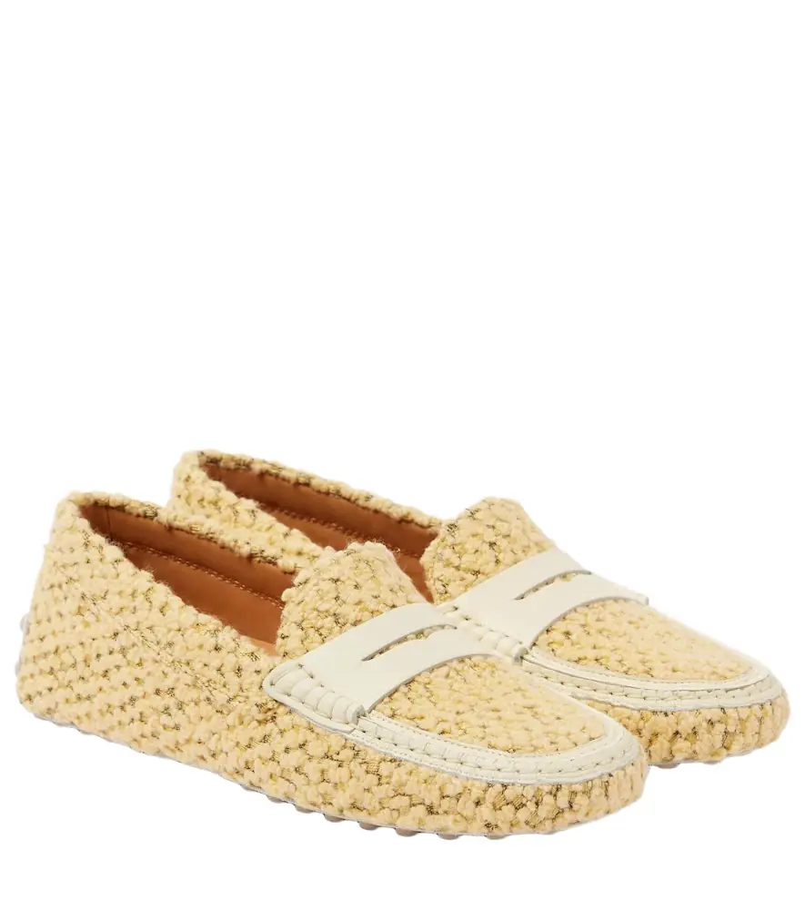 Tod's Gommino bouclé driving shoes