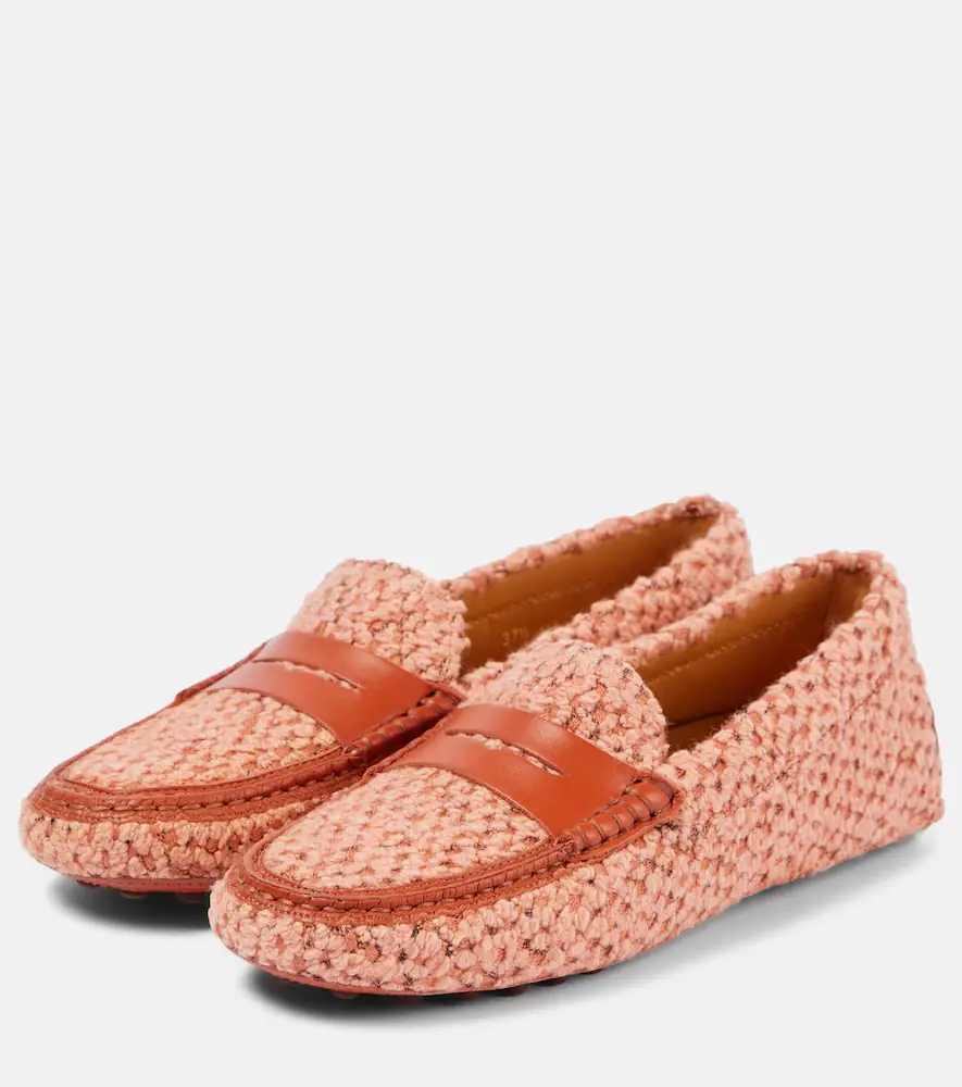 Tod's Gommino bouclé driving shoes | Thumbnail 3 Tod's Gommino bouclé driving shoes | Thumbnail 3