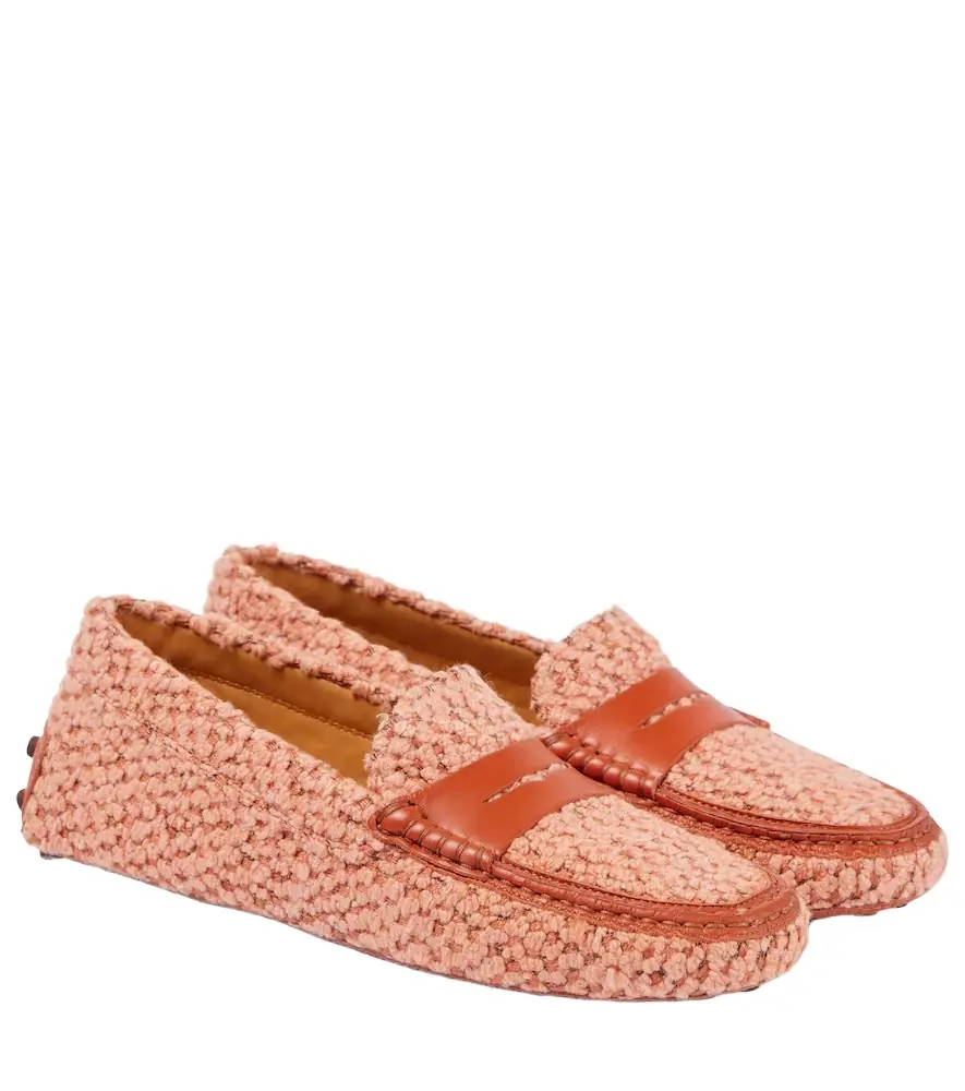 Tod's Gommino bouclé driving shoes