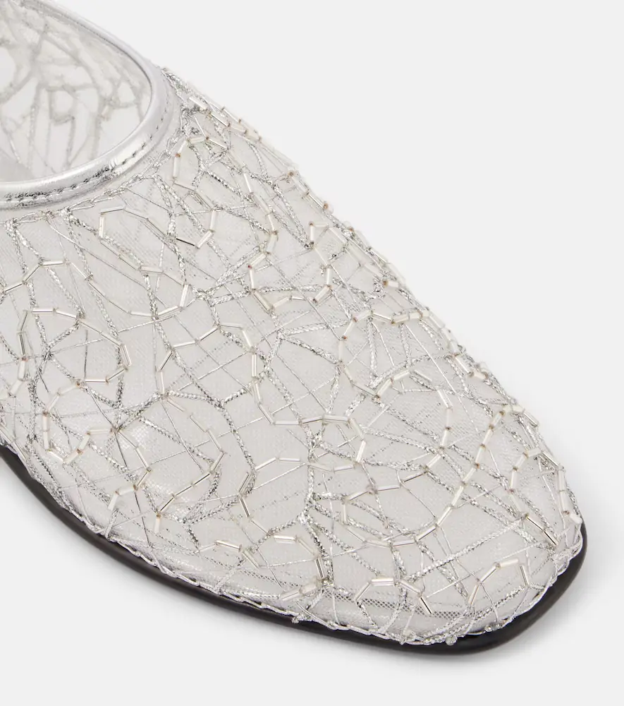 Simkhai Eden metallic lace ballet flats | Thumbnail 3