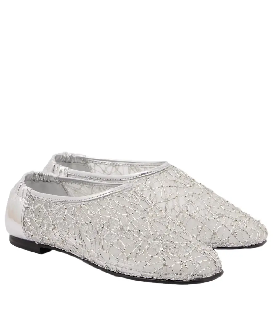Simkhai Eden metallic lace ballet flats | Image 1 Simkhai Eden metallic lace ballet flats | Image 1