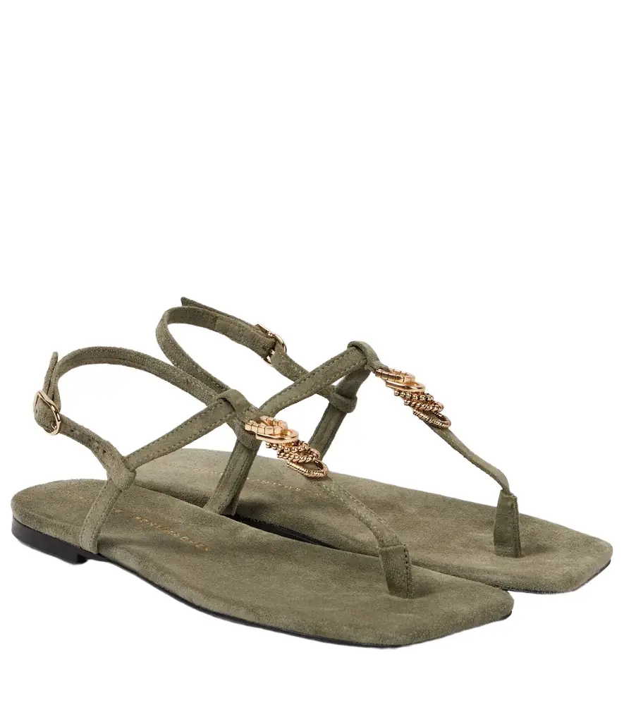Suede Sensation suede thong sandals Suede Sensation suede thong sandals