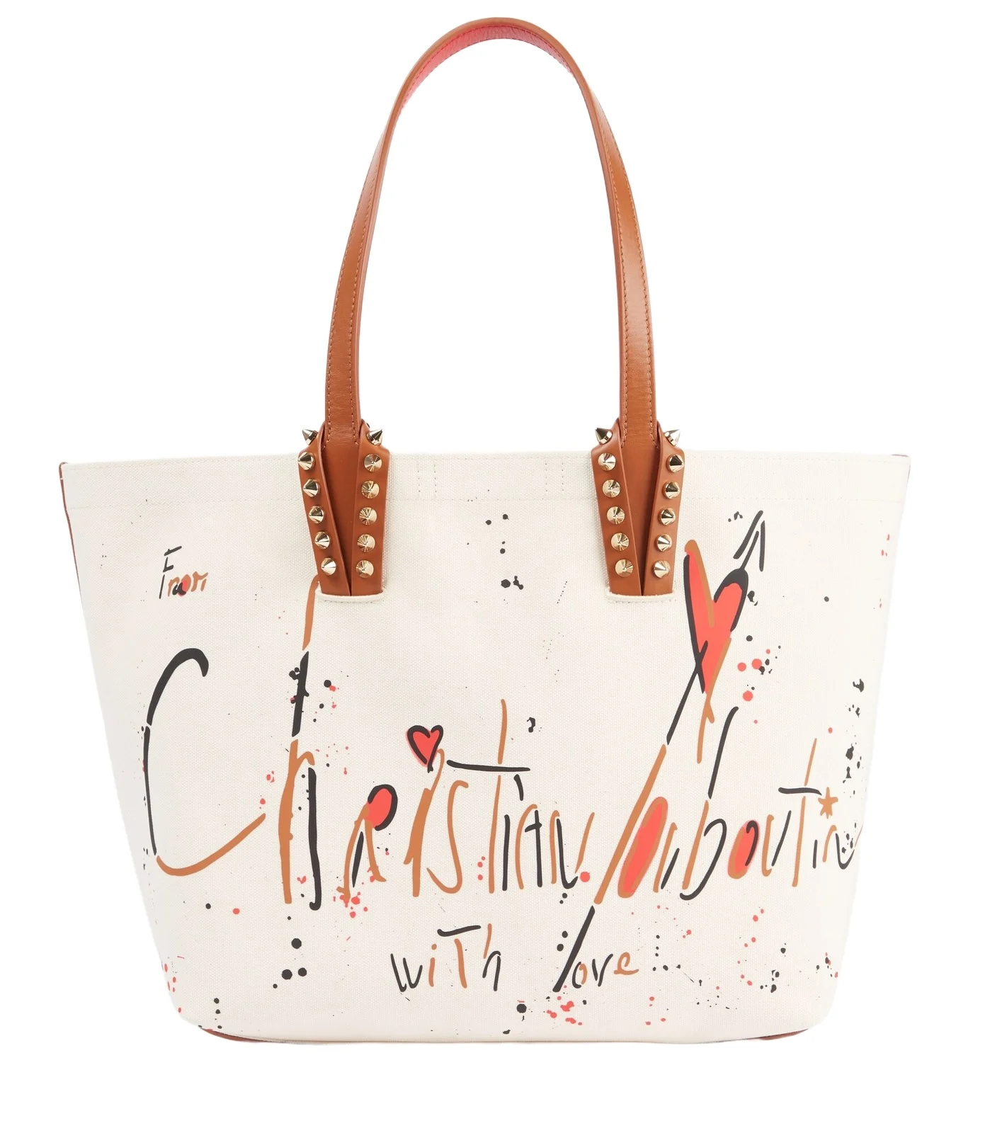 Cabata Large leather-trimmed tote bag Cabata Large leather-trimmed tote bag