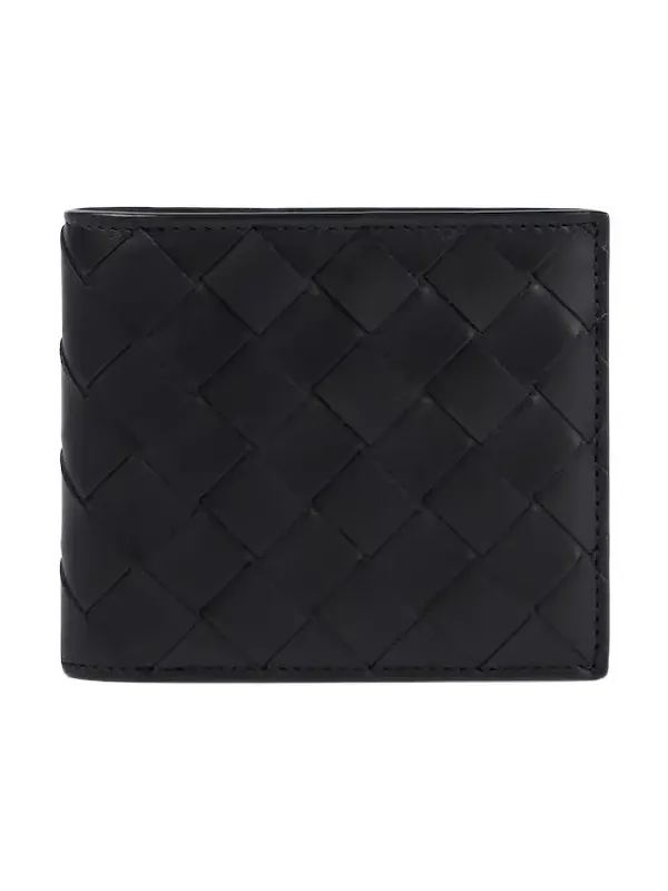 Intrecciato leather wallet