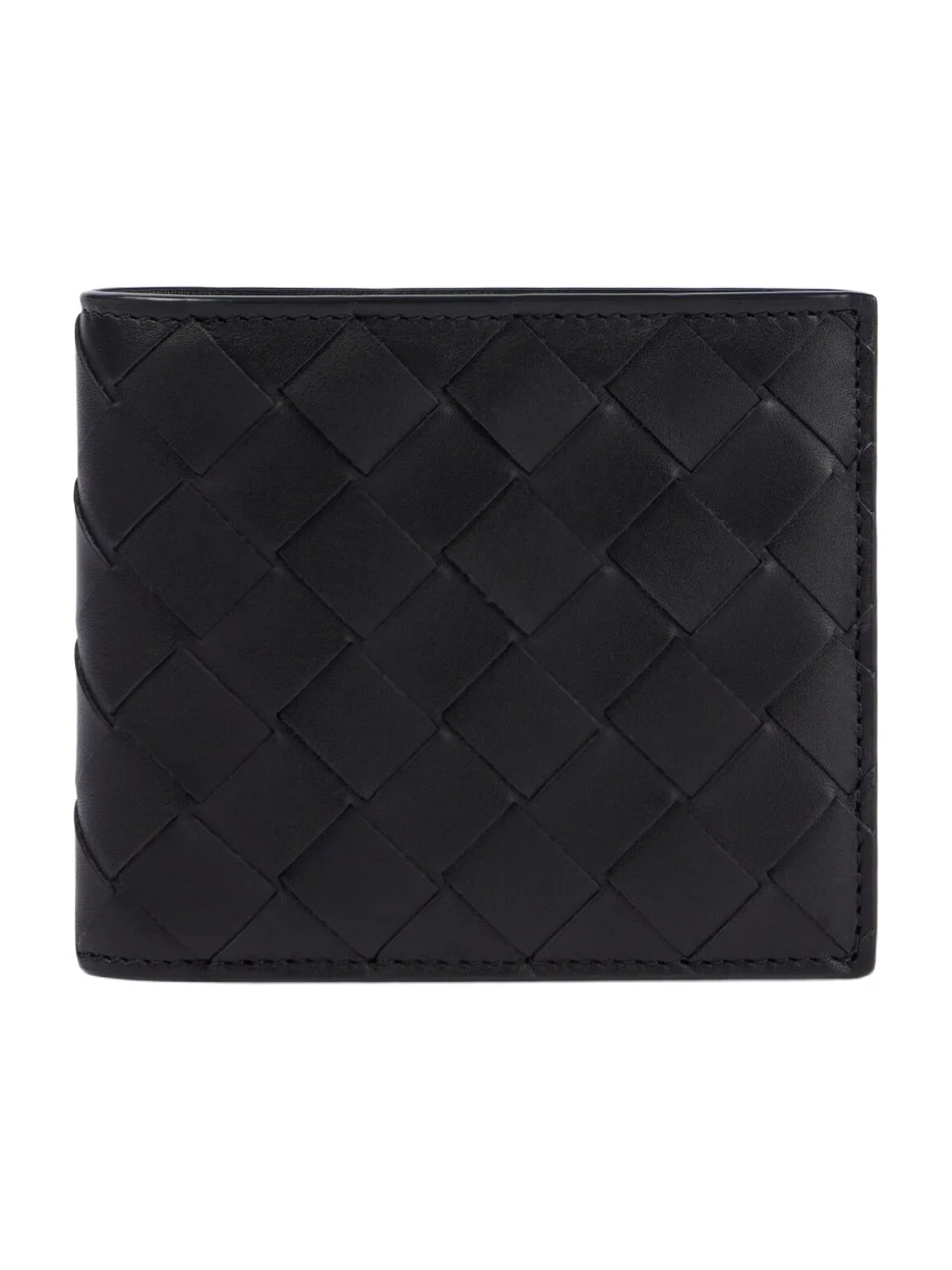 Intrecciato leather wallet
