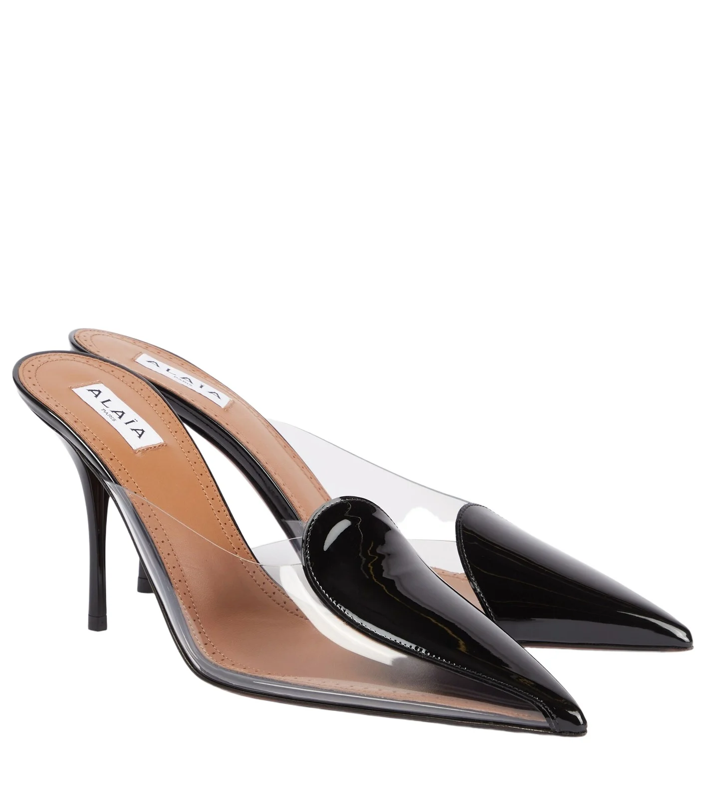 Le Coeur Abstrait 90 patent leather mules Le Coeur Abstrait 90 patent leather mules