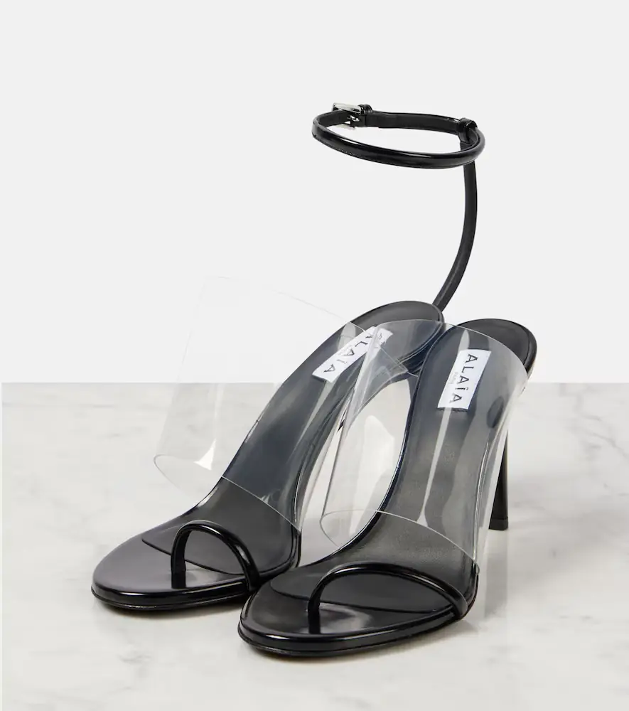 Alaïa Alaïa Plexi 90 leather & PU sandals | Thumbnail 3 Alaïa Alaïa Plexi 90 leather & PU sandals | Thumbnail 3