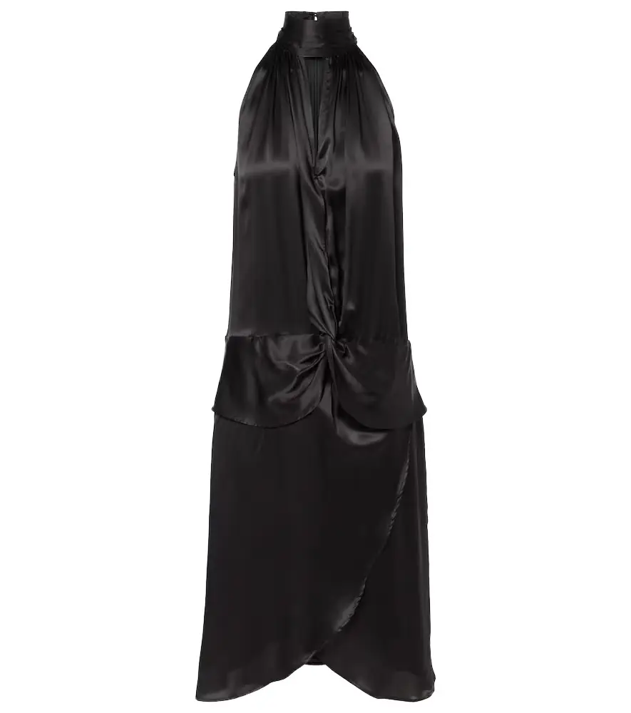 Nina Ricci Gathered halterneck satin minidress | Image 1 Nina Ricci Gathered halterneck satin minidress | Image 1