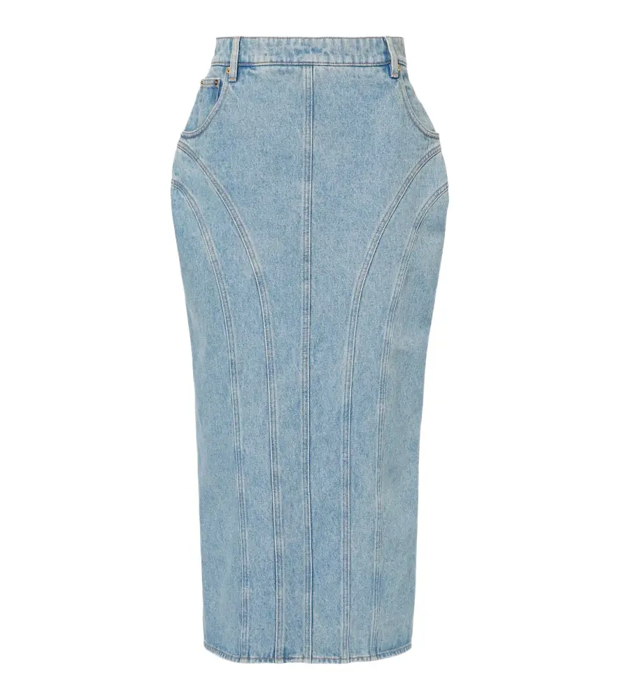 Nina Ricci Denim midi skirt | Image 1 Nina Ricci Denim midi skirt | Image 1