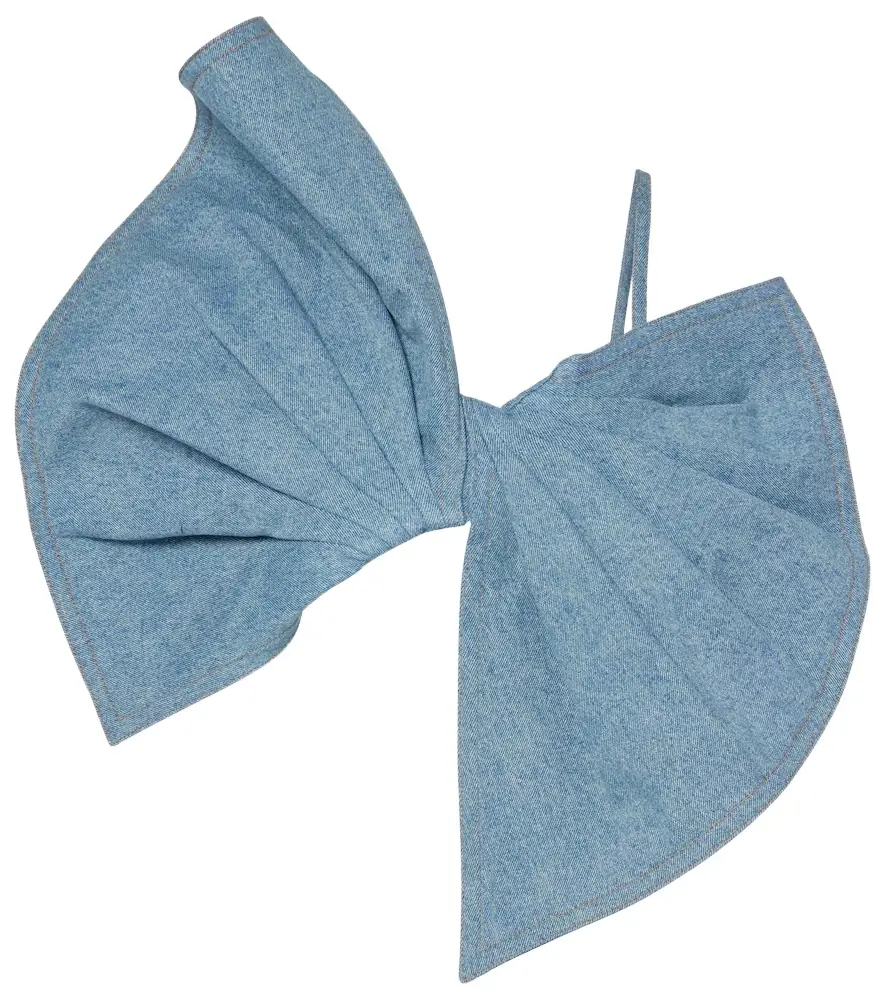Nina Ricci Bow-detail denim top | Image 1 Nina Ricci Bow-detail denim top | Image 1