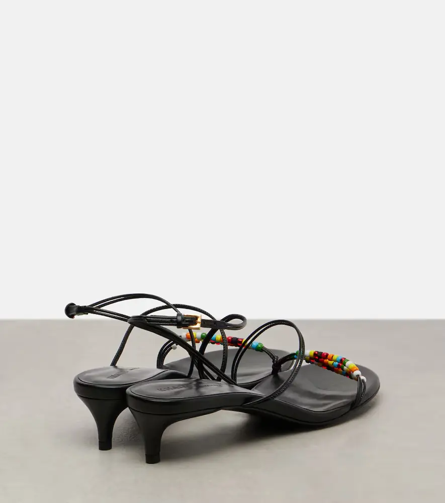 Khaite Loop 35 beaded leather sandals | Thumbnail 2 Khaite Loop 35 beaded leather sandals | Thumbnail 2