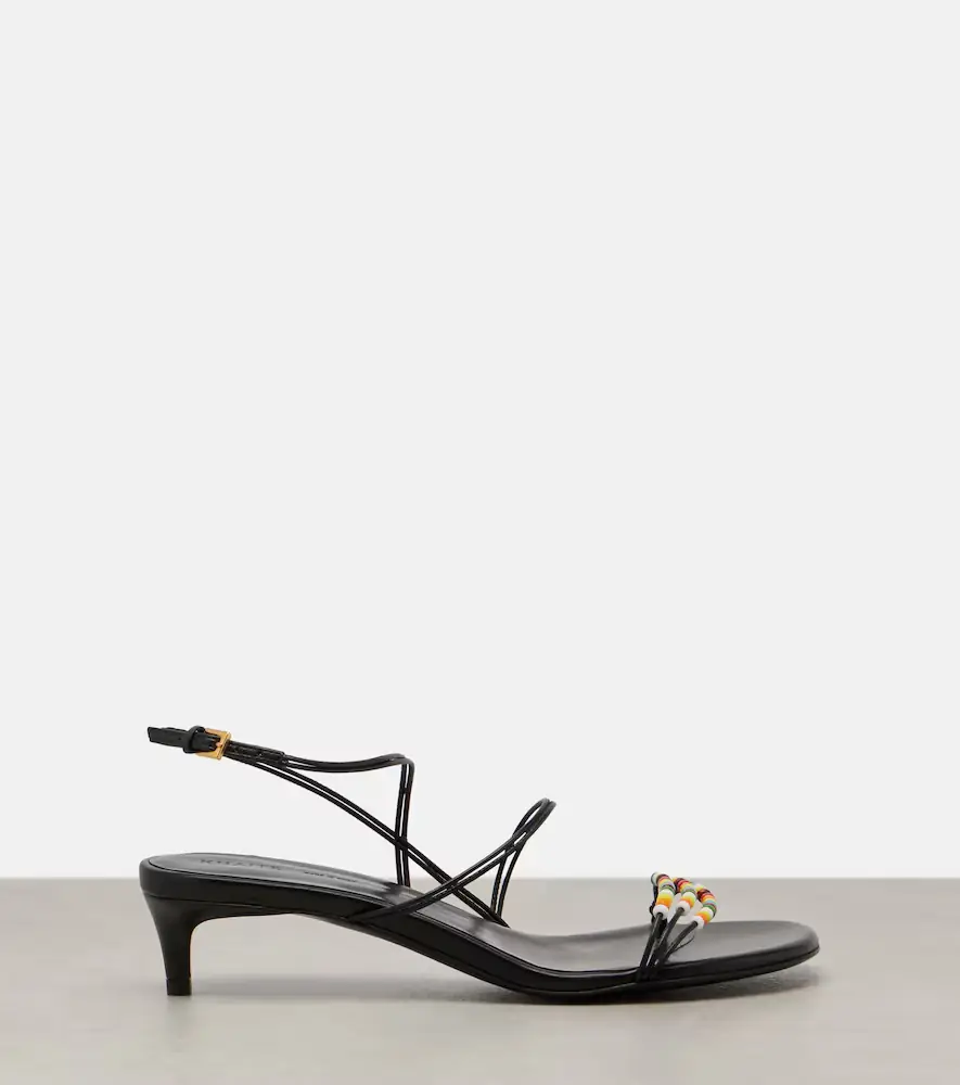 Khaite Loop 35 beaded leather sandals | Thumbnail 3 Khaite Loop 35 beaded leather sandals | Thumbnail 3