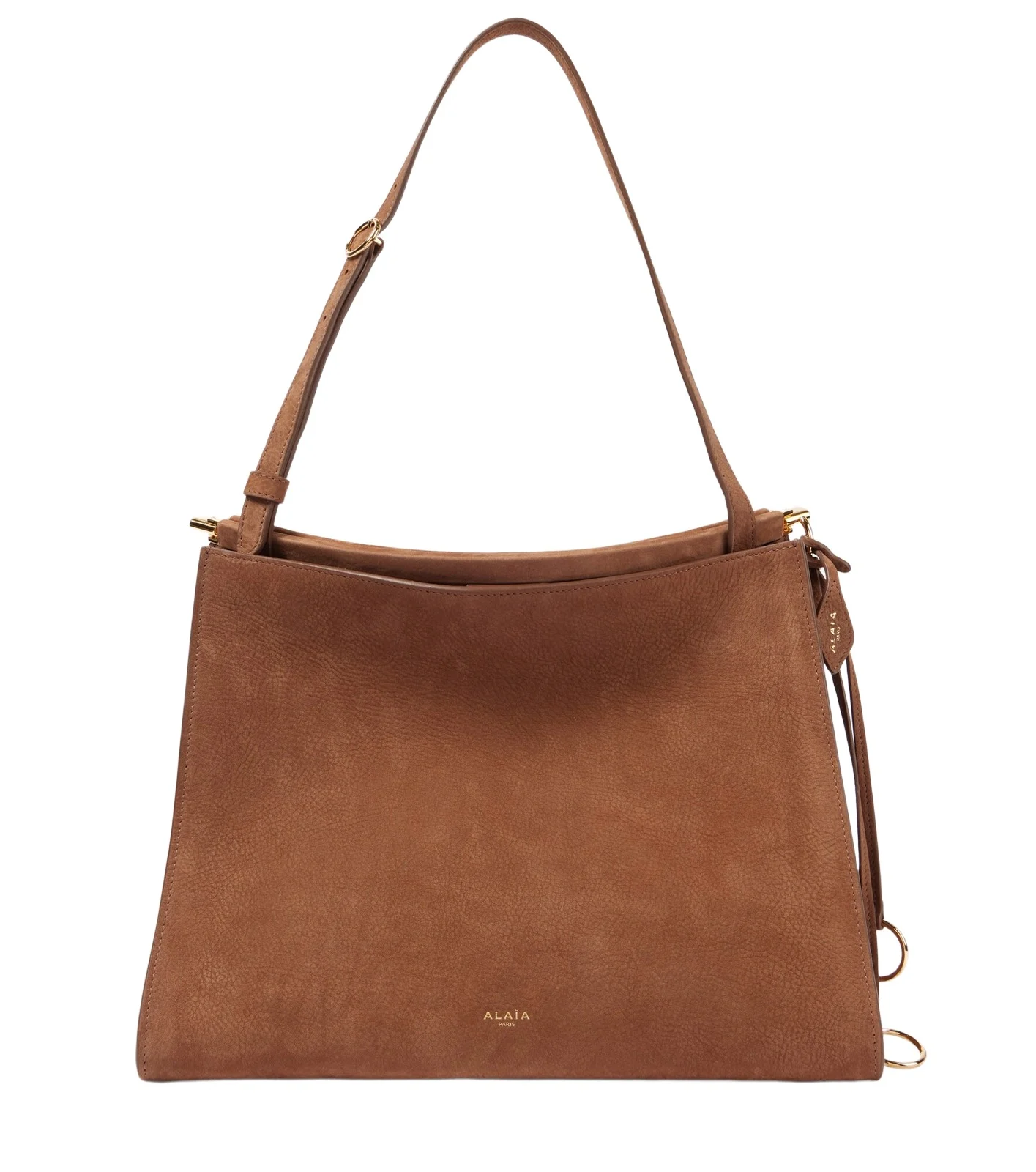 ALAÏA Le Click Medium suede shoulder bag ALAÏA Le Click Medium suede shoulder bag