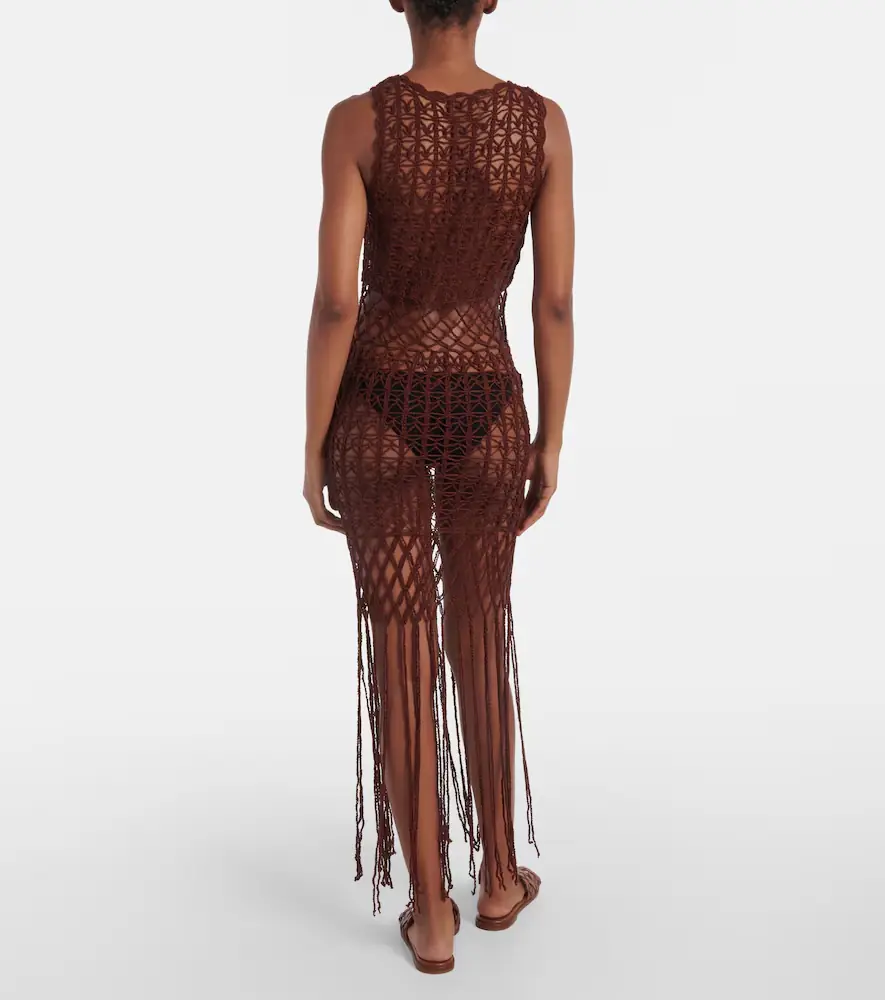 Anna Kosturova Fringed cotton minidress | Thumbnail 3