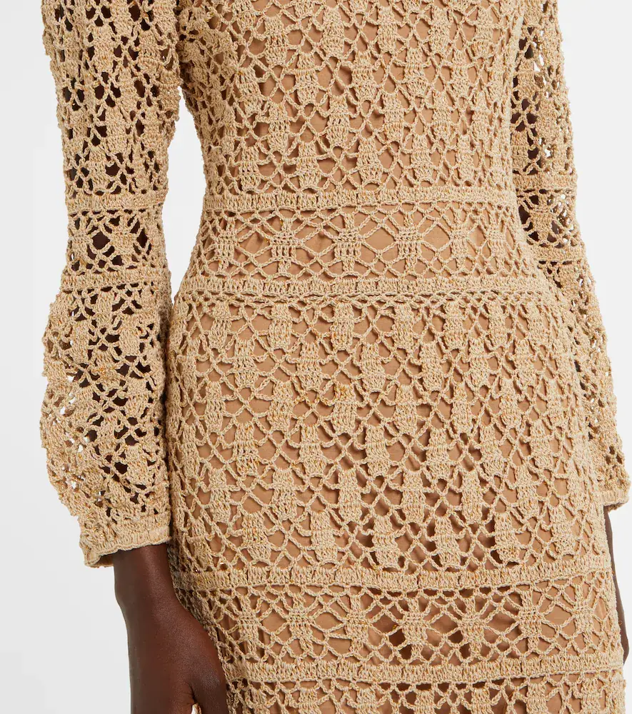 Anna Kosturova Bianca cotton crochet maxi dress | Thumbnail 4