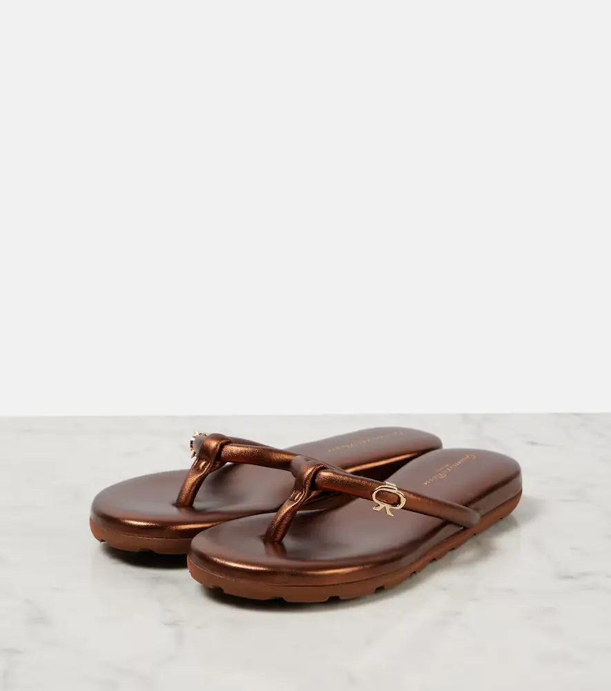 Gianvito Rossi Fiji leather thong sandals | Thumbnail 3
