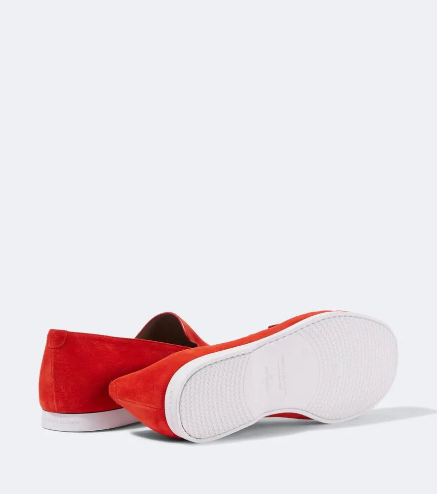 Manolo Blahnik Monaco suede loafers | Thumbnail 4 Manolo Blahnik Monaco suede loafers | Thumbnail 4