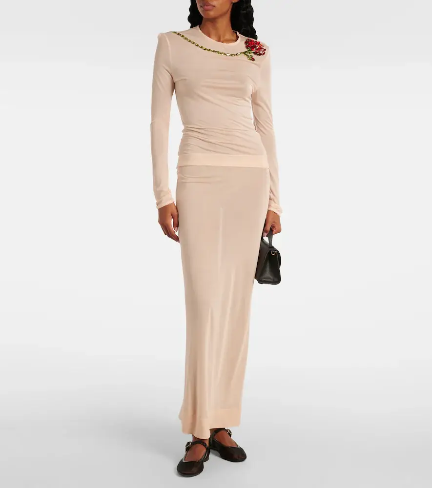Simone Rocha Sheer pencil skirt | Thumbnail 3