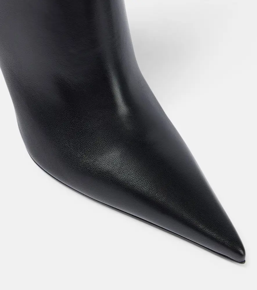 Amina Muaddi Barbara 90 leather boots | Thumbnail 4 Amina Muaddi Barbara 90 leather boots | Thumbnail 4