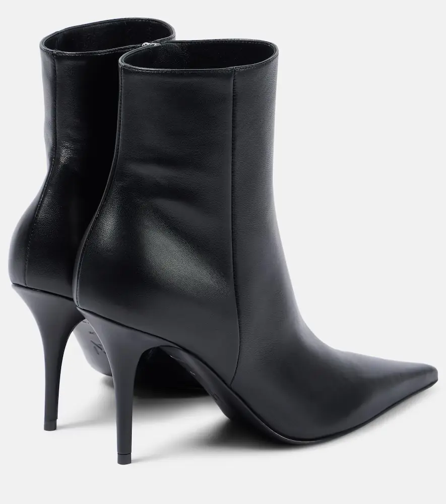 Amina Muaddi Barbara 90 leather boots | Thumbnail 5 Amina Muaddi Barbara 90 leather boots | Thumbnail 5