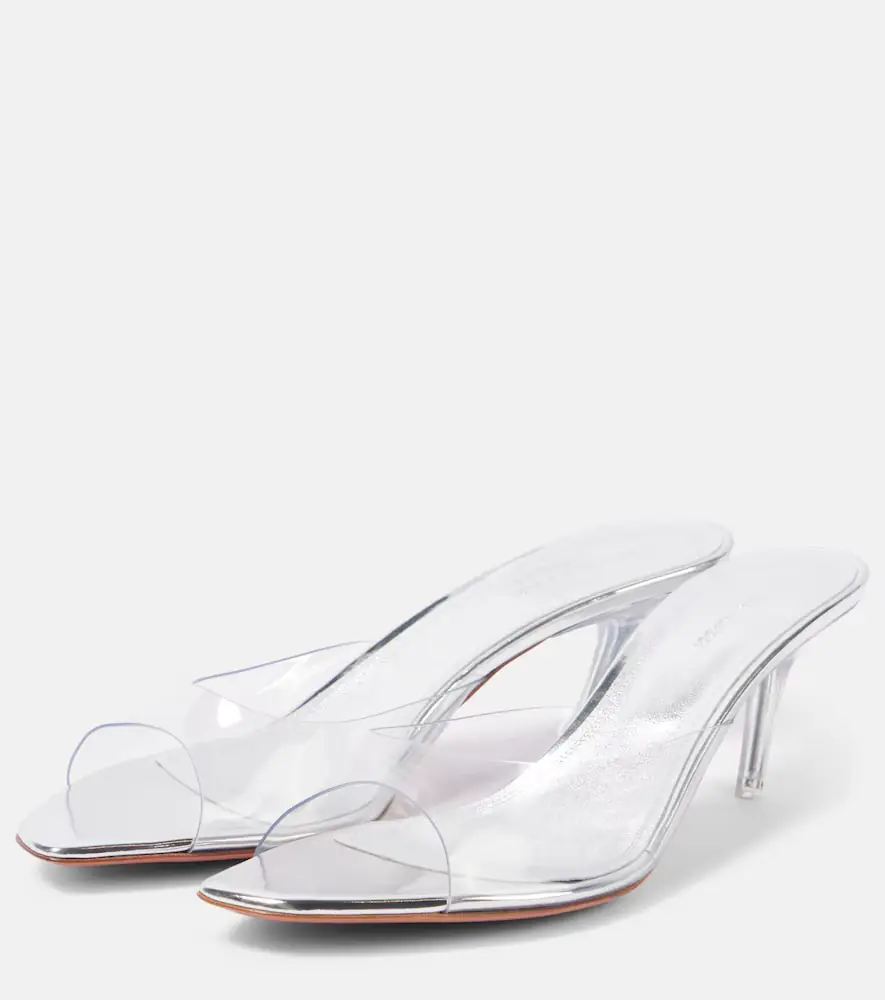 Amina Muaddi Alexa Glass 60 PVC mules | Thumbnail 3 Amina Muaddi Alexa Glass 60 PVC mules | Thumbnail 3
