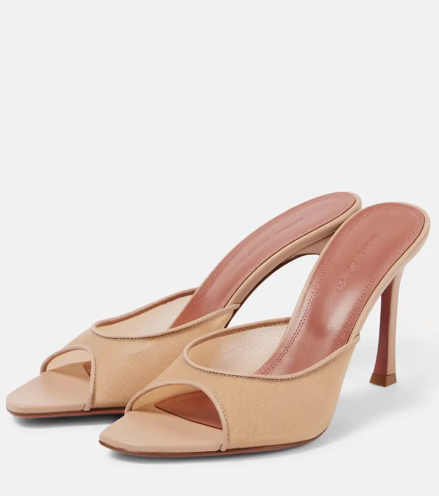 Amina Muaddi Alexa 95 mesh mules | Thumbnail 3 Amina Muaddi Alexa 95 mesh mules | Thumbnail 3