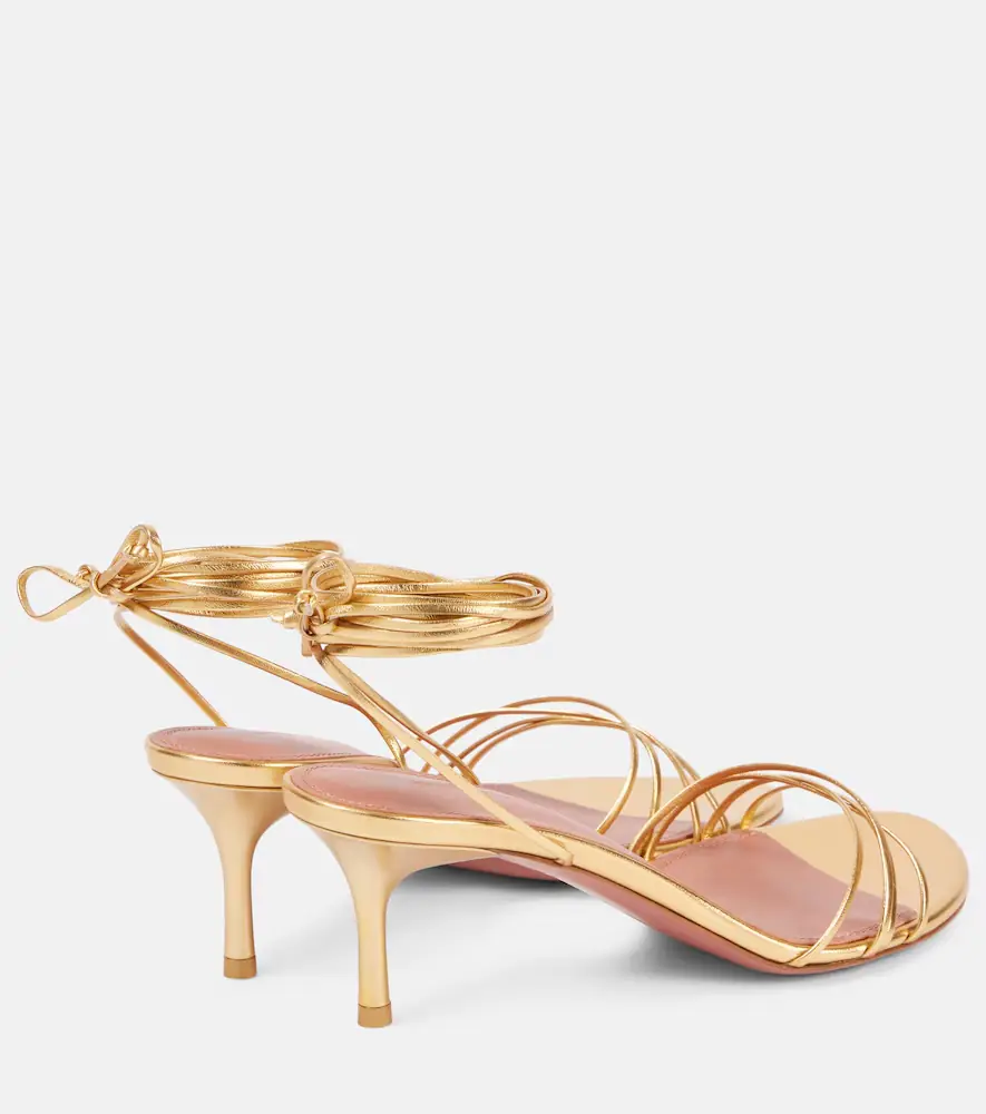 Amina Muaddi Lori 60 metallic leather sandals | Thumbnail 3 Amina Muaddi Lori 60 metallic leather sandals | Thumbnail 3