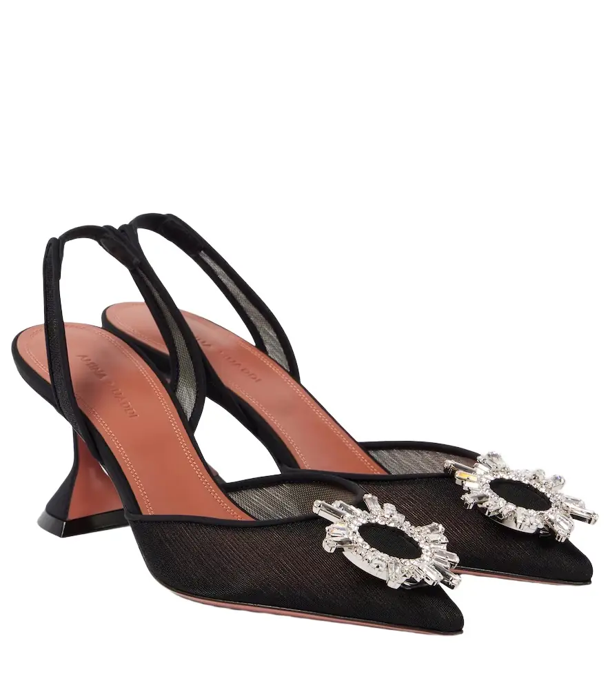 Amina Muaddi Begum 70 mesh slingback pumps | Image 1 Amina Muaddi Begum 70 mesh slingback pumps | Image 1
