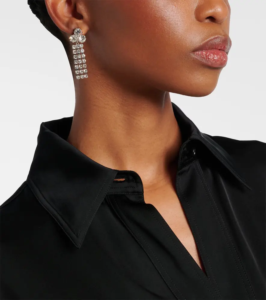 Jil Sander Crystal-embellished earrings | Thumbnail 2 Jil Sander Crystal-embellished earrings | Thumbnail 2