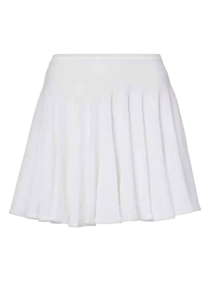 Alaïa Pleated semi-sheer miniskirt