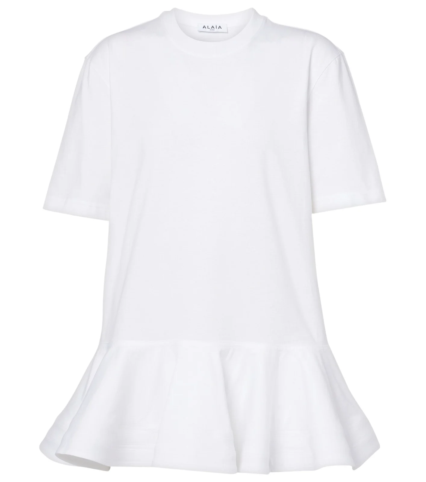 Alaïa Peplum cotton jersey T-shirt Alaïa Peplum cotton jersey T-shirt
