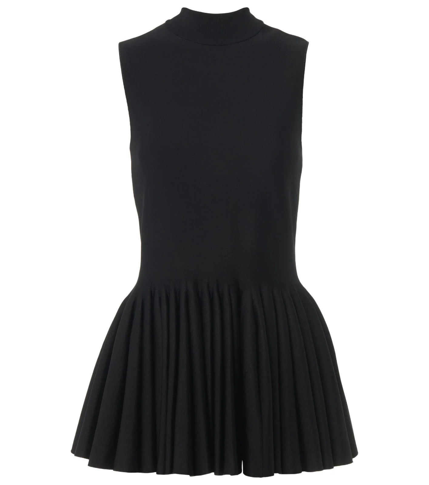 ALAÏA Pleated turtleneck top ALAÏA Pleated turtleneck top