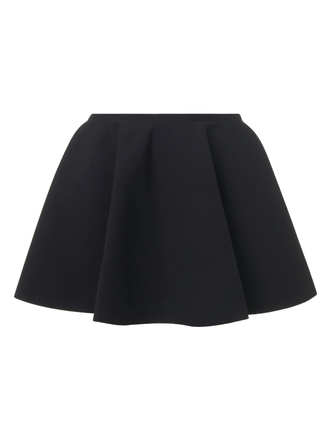 Pleated godet miniskirt