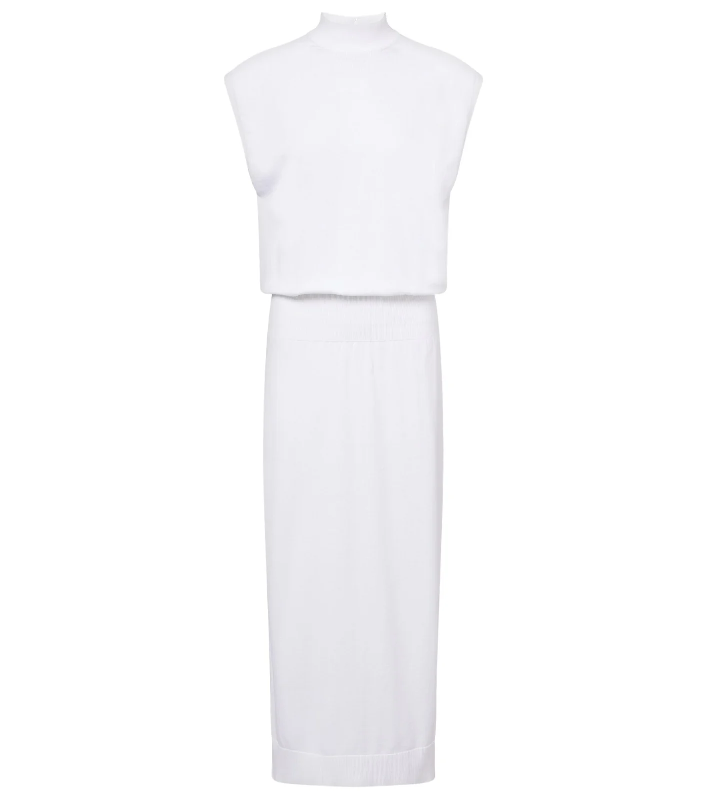 Alaïa Column cotton midi dress