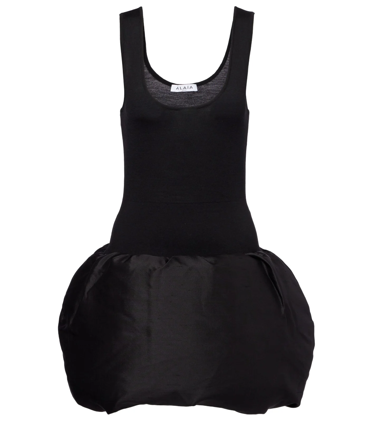 ALAÏA Down-paneled wool-blend minidress ALAÏA Down-paneled wool-blend minidress