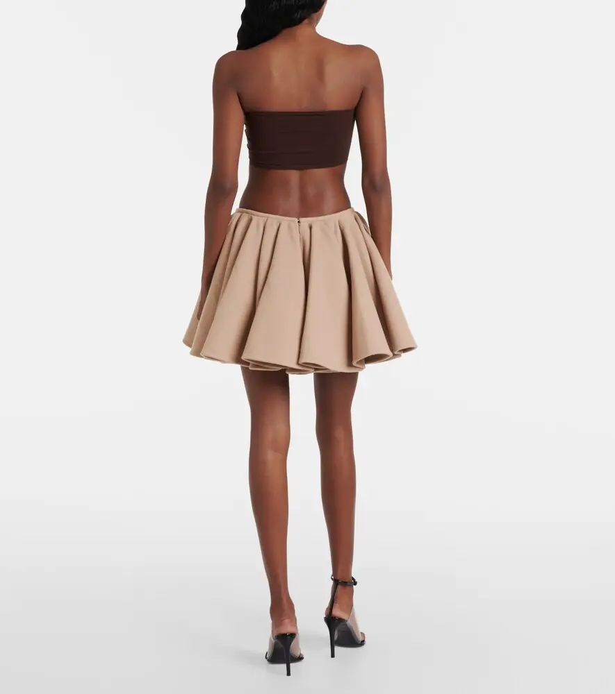 ALAÏA ALAÏA Wool and cashmere miniskirt | Thumbnail 3