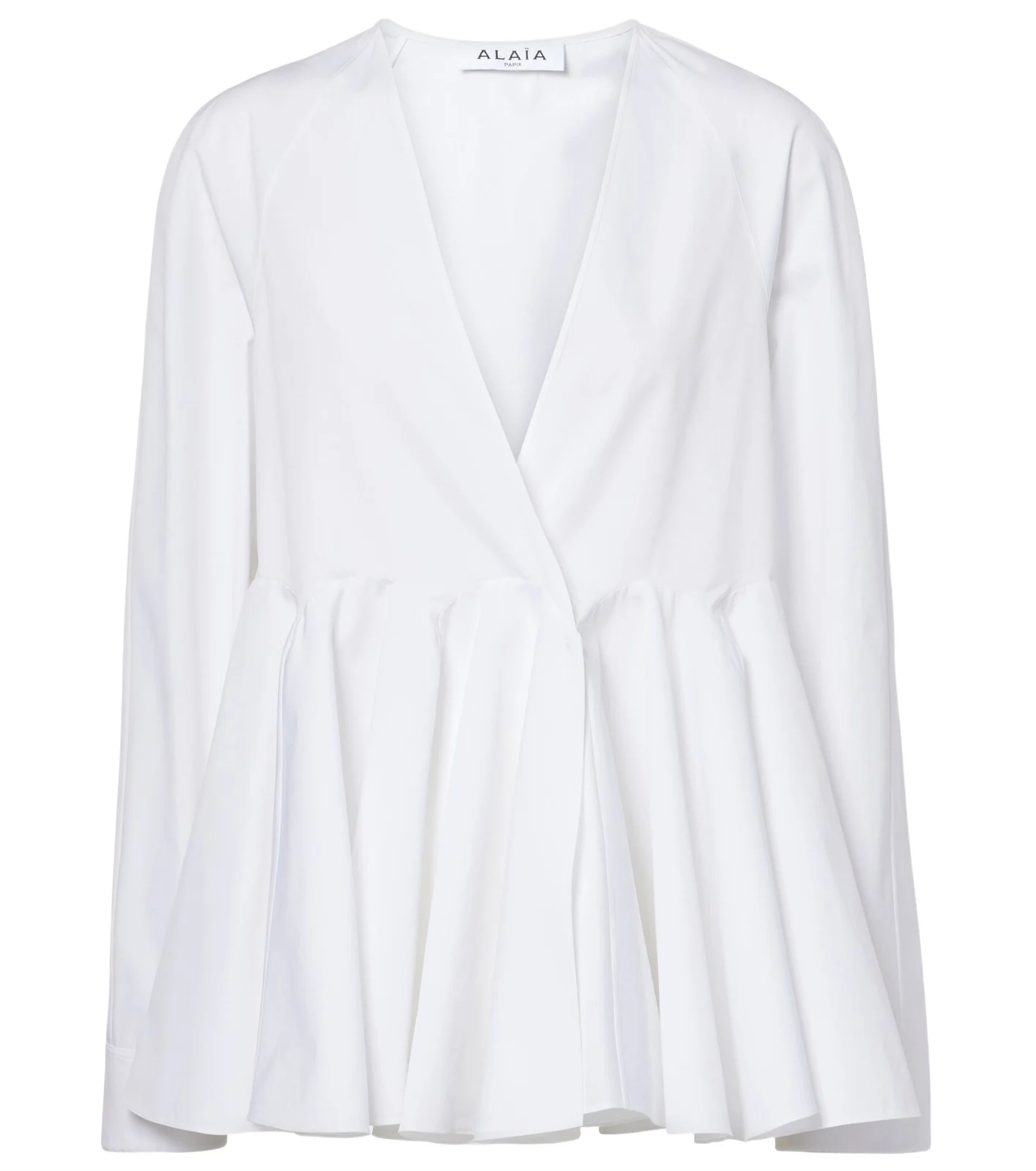 ALAÏA Flare cotton blouse ALAÏA Flare cotton blouse