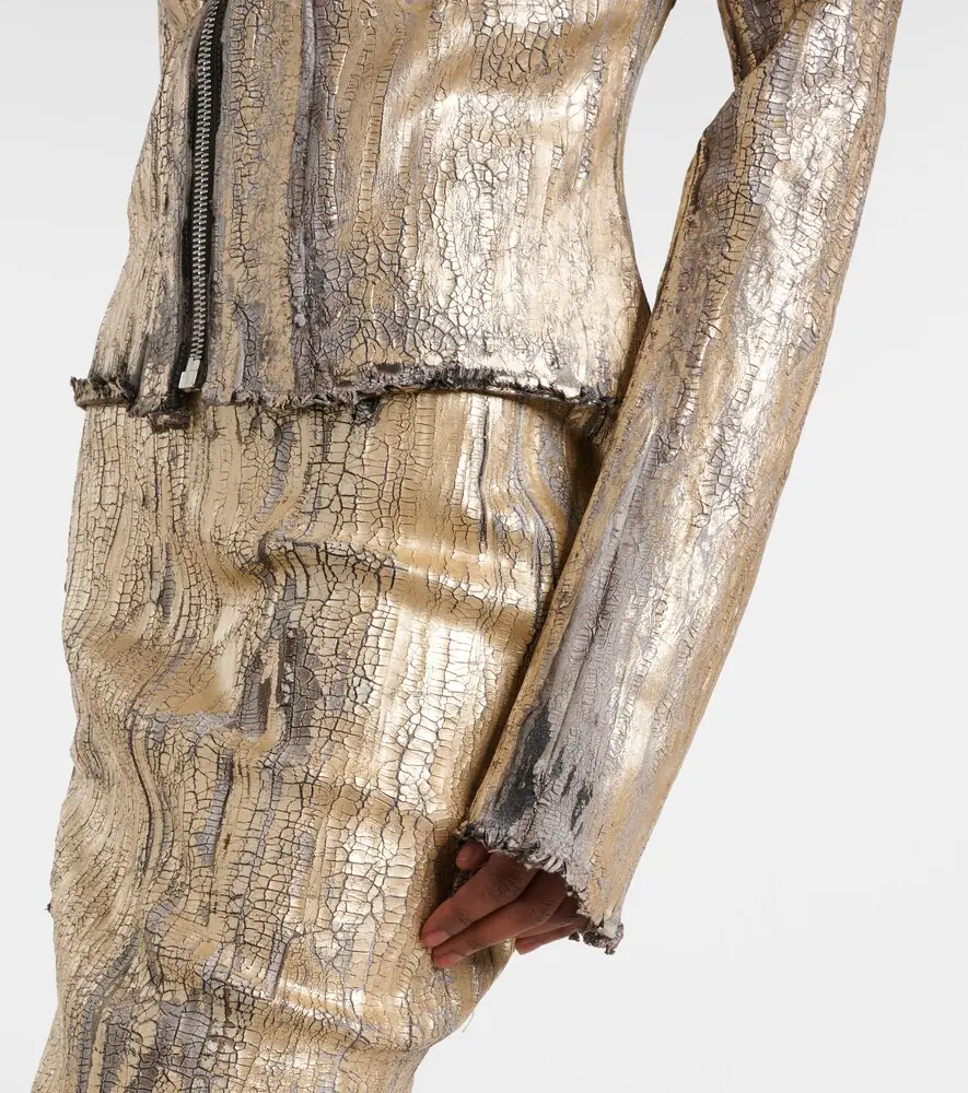Rick Owens Gary coated denim jacket | Thumbnail 3 Rick Owens Gary coated denim jacket | Thumbnail 3