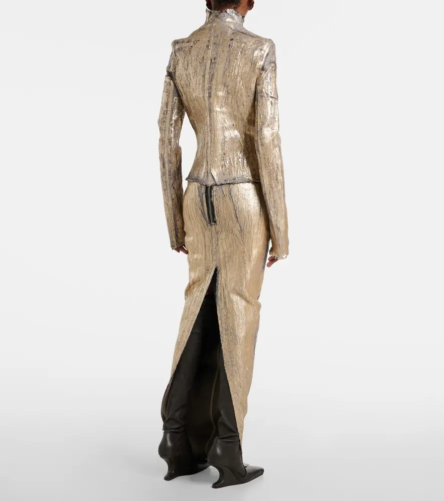 Rick Owens Gary coated denim jacket | Thumbnail 4 Rick Owens Gary coated denim jacket | Thumbnail 4