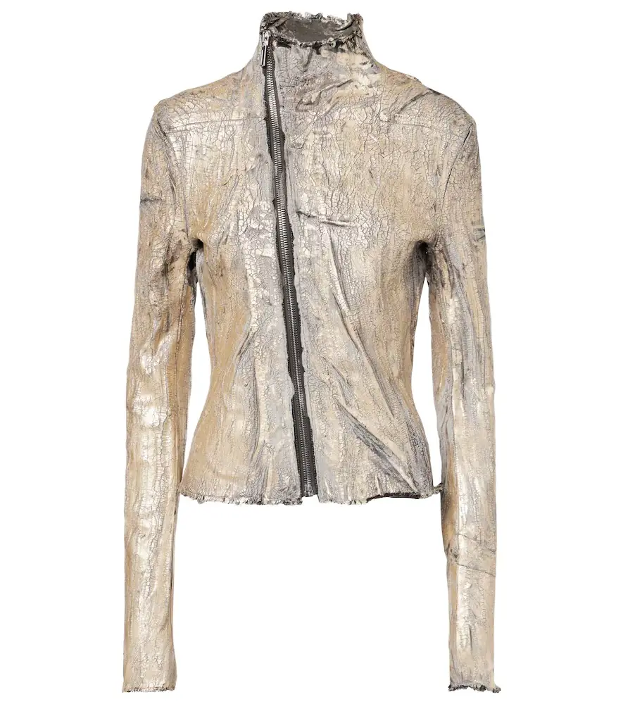 Rick Owens Gary coated denim jacket