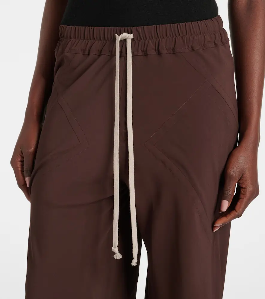 Rick Owens Dietrich Drawstring crêpe cady straight pants | Thumbnail 2